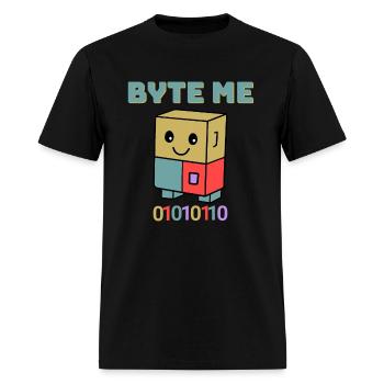 Byte me - Men's T-Shirt - black - Front - Jose (178cm)