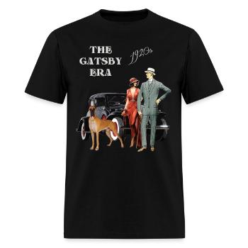 Roaring 20s Gatsby Era - Men's T-Shirt - black - Front - Jose (178cm)