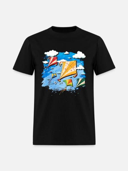 Kite Flying - Men's T-Shirt - black
