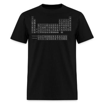 Periodic Table of Elements - Men's T-Shirt - black - Front - Jose (178cm)