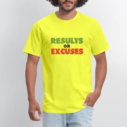 Results or Excuses | Vintage Style - Men's T-Shirt