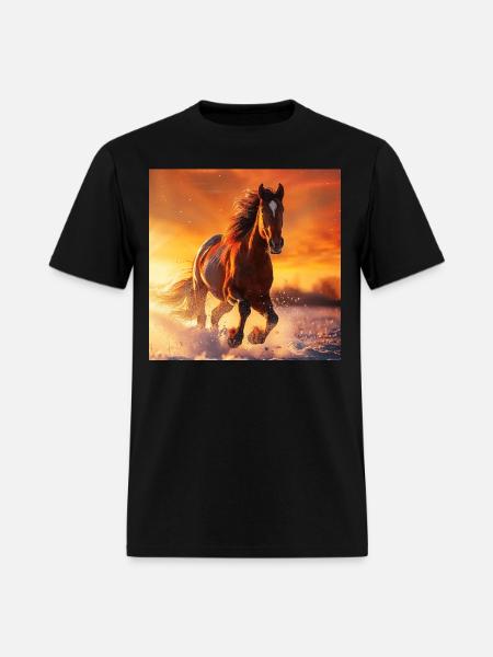 Horse - Men's T-Shirt - black