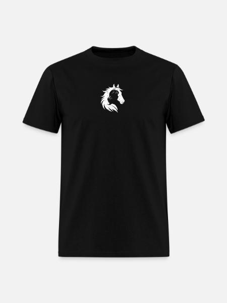 Silhouette Stallion Portrait - Men's T-Shirt - black