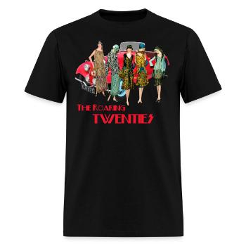 The Roaring Twenties Flapper Fashion - Men's T-Shirt - black - Front - Jose (178cm)