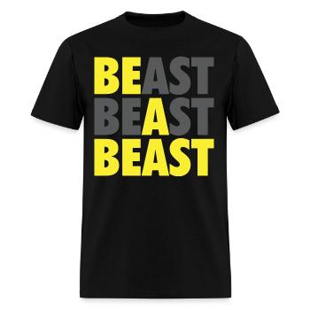 Be A Beast - Men's T-Shirt - black - Front - Jose (178cm)