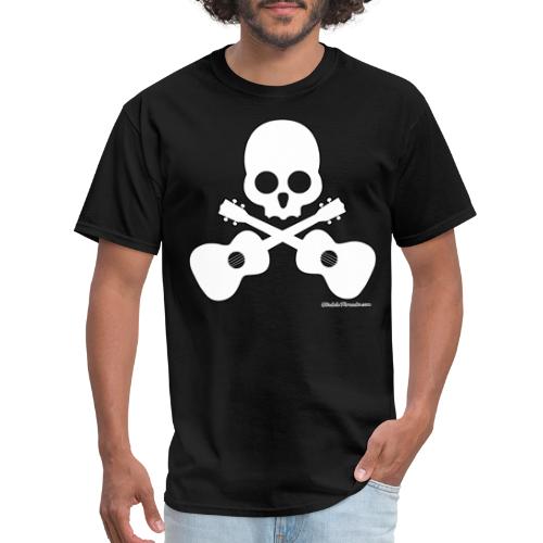Skull & Cross Uke - White - Men's T-Shirt