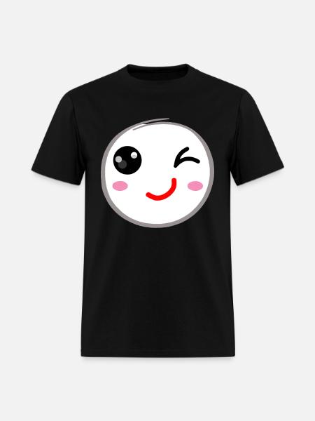 Winking face, Wink smile - Men's T-Shirt - black