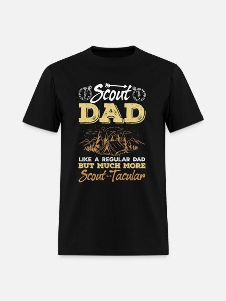 Scout Dad Scouting Camp Leader Father - Men's T-Shirt - black