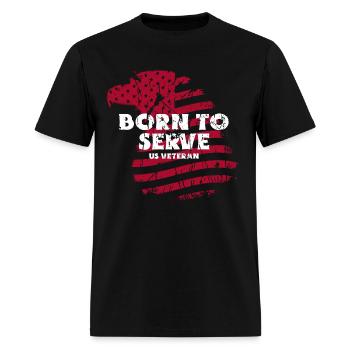 American Veteran | US Veteran | Military Veteran - Men's T-Shirt - black - Front - Jose (178cm)