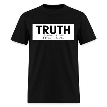 TRUTH NO LIE - Men's T-Shirt - black - Front - Jose (178cm)
