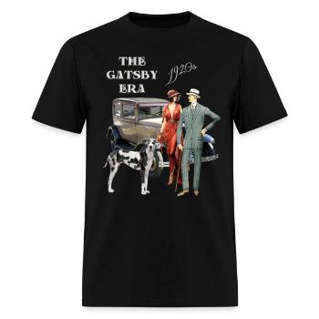 Roaring 20s Gatsby Era - Men's T-Shirt - black - Front - Jose (178cm)