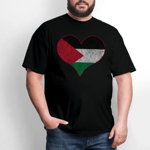 Retro Palestine Flag Heart