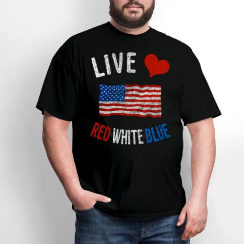 Live Love Red White Blue 4th of July Independence