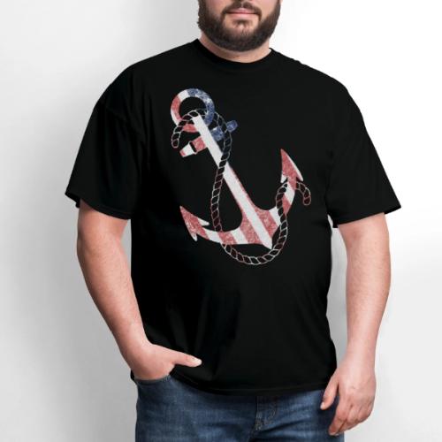 Retro USA Flag Anchor