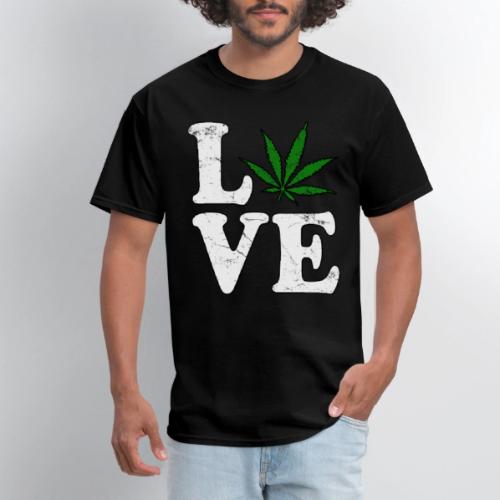 Love Cannabis Weed Retro