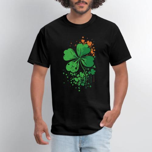 4 Leaf Clover St. Patrick's Day Paint Splatter