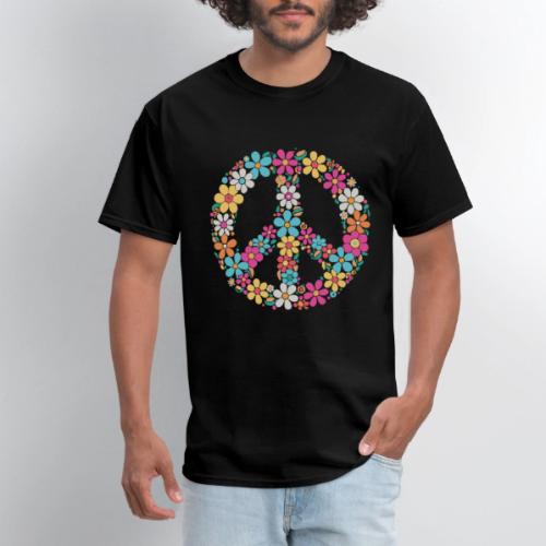 Floral Peace Sign 70s Flower Power Boho