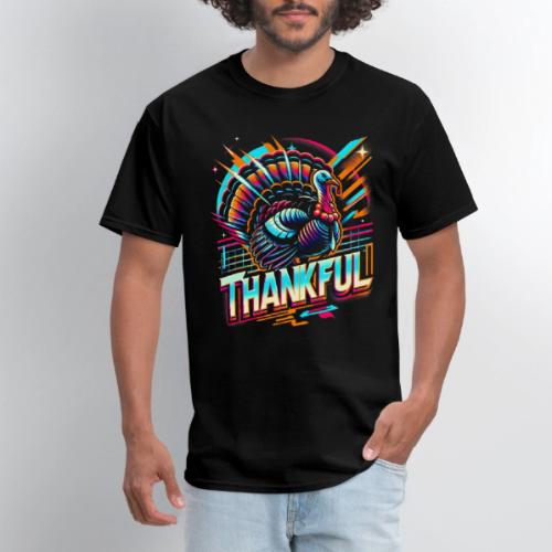 Thankful Retro Futuristic Turkey Thanksgiving