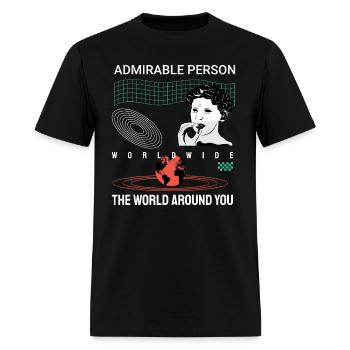 Admirable Person - Men's T-Shirt - black - Front - Jose (178cm)