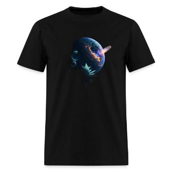 Cannabis planet - Men's T-Shirt - black - Front - Jose (178cm)