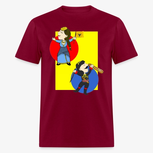 Cartoon - Pontios/lyra & Pontia/flag - Men's T-Shirt