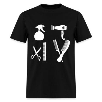 Hair stylist - Men's T-Shirt - black - Front - Jose (178cm)