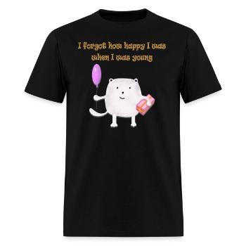 when I was young - Men's T-Shirt - black - Front - Jose (178cm)