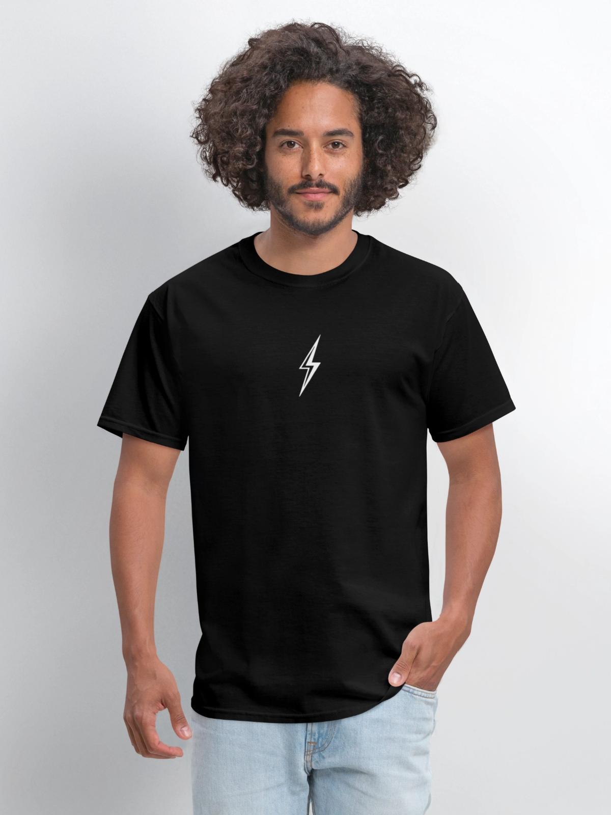 Lightning Bolt - Men's T-Shirt - black - Front - Jose (178cm)
