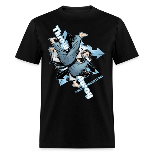 Judo Shirt - Jiu Jitsu Throw Away Your Inhibitions - Men's T-Shirt