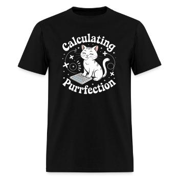 Calculating Purrfection - Men's T-Shirt - black - Front - Jose (178cm)