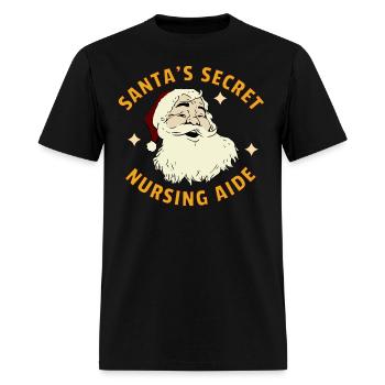 Santa s Secret Nursing Aide 1 - Men's T-Shirt - black - Front - Jose (178cm)