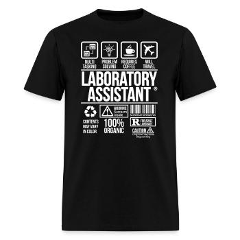 Laboratory Assistant | #TSM - Men's T-Shirt - black - Front - Jose (178cm)