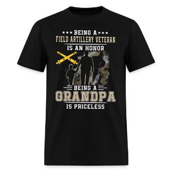 being a field artillery veteran is an honor being - Men's T-Shirt - black - Front - Jose (178cm)