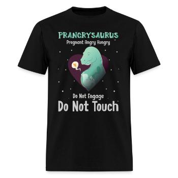 Prangrysaurus Pregnancy Announcement - Men's T-Shirt - black - Front - Jose (178cm)