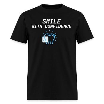 Smile With Confidence - Men's T-Shirt - black - Front - Jose (178cm)