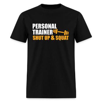 Funny Personal Trainer Design Personal trainer - Men's T-Shirt - black - Front - Jose (178cm)