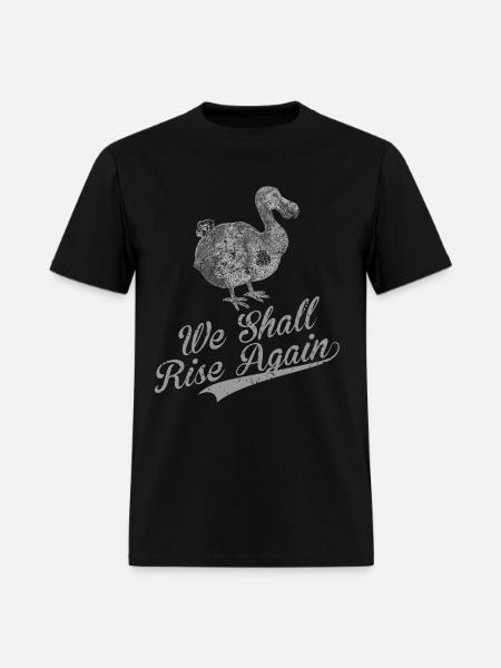 Dodo Bird We Shall Rise Again Retro Vintage - Men's T-Shirt - black