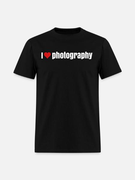 i love photography - Men's T-Shirt - black