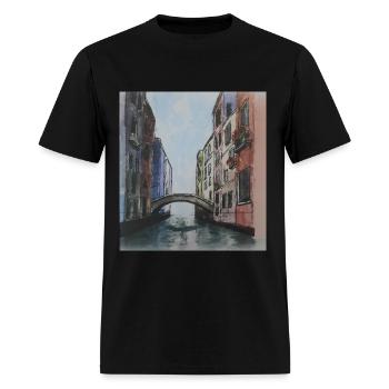 Venice Italy Portrait - Men's T-Shirt - black - Front - Jose (178cm)