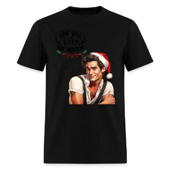 Christmas Nice Cute and Handsome Man - Men's T-Shirt - black - Front - Jose (178cm)