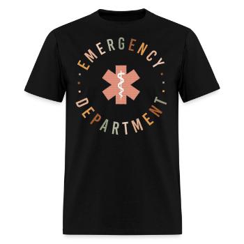 Emergency Department ER ED Emergency Room Nurse - Men's T-Shirt - black - Front - Jose (178cm)
