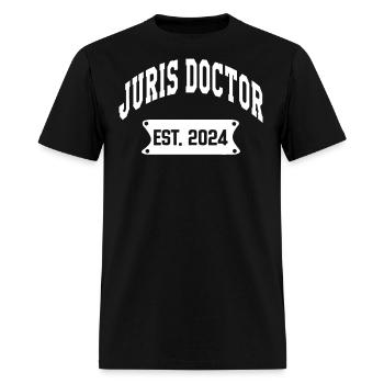 Juris Doctor Est 2024 Lawyer Law School - Men's T-Shirt - black - Front - Jose (178cm)