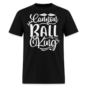 Cannon Ball King Graphic Tees - Men's T-Shirt - black - Front - Jose (178cm)