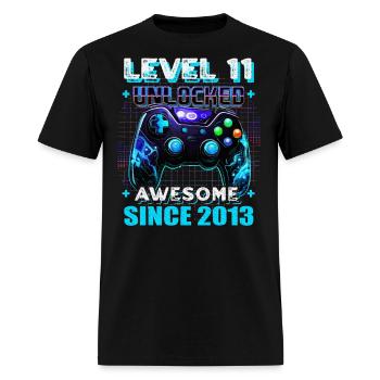 11th Birthday Gamer 11 Year Old Bday Boy Eleven - Men's T-Shirt - black - Front - Jose (178cm)