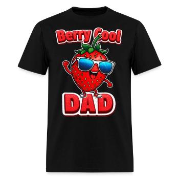 Berry Cool Dad Strawberry DAB - Men's T-Shirt - black - Front - Jose (178cm)