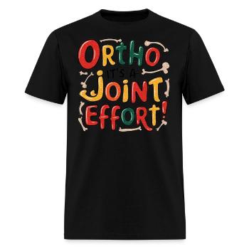 Ortho It's A Joint Effort - Men's T-Shirt - black - Front - Jose (178cm)