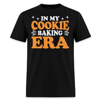 In my Cookie Baking Era Chocolate Chip Cookie - Men's T-Shirt - black - Front - Jose (178cm)