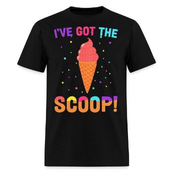Gender Reveal I've Got the Scoop Ice Cream - Men's T-Shirt - black - Front - Jose (178cm)