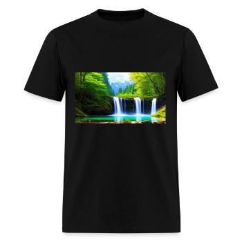 T-Shirt with Optimized User Experience - Men's T-Shirt - black - Front - Jose (178cm)