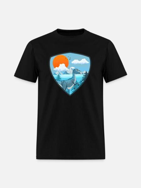 velociraptor prehistoric planet - Men's T-Shirt - black